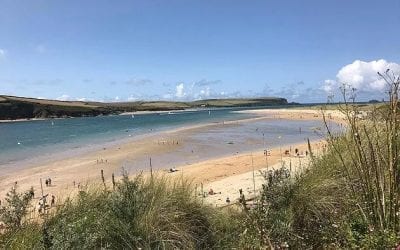 Painting Process – The Camel Estuary from Rock